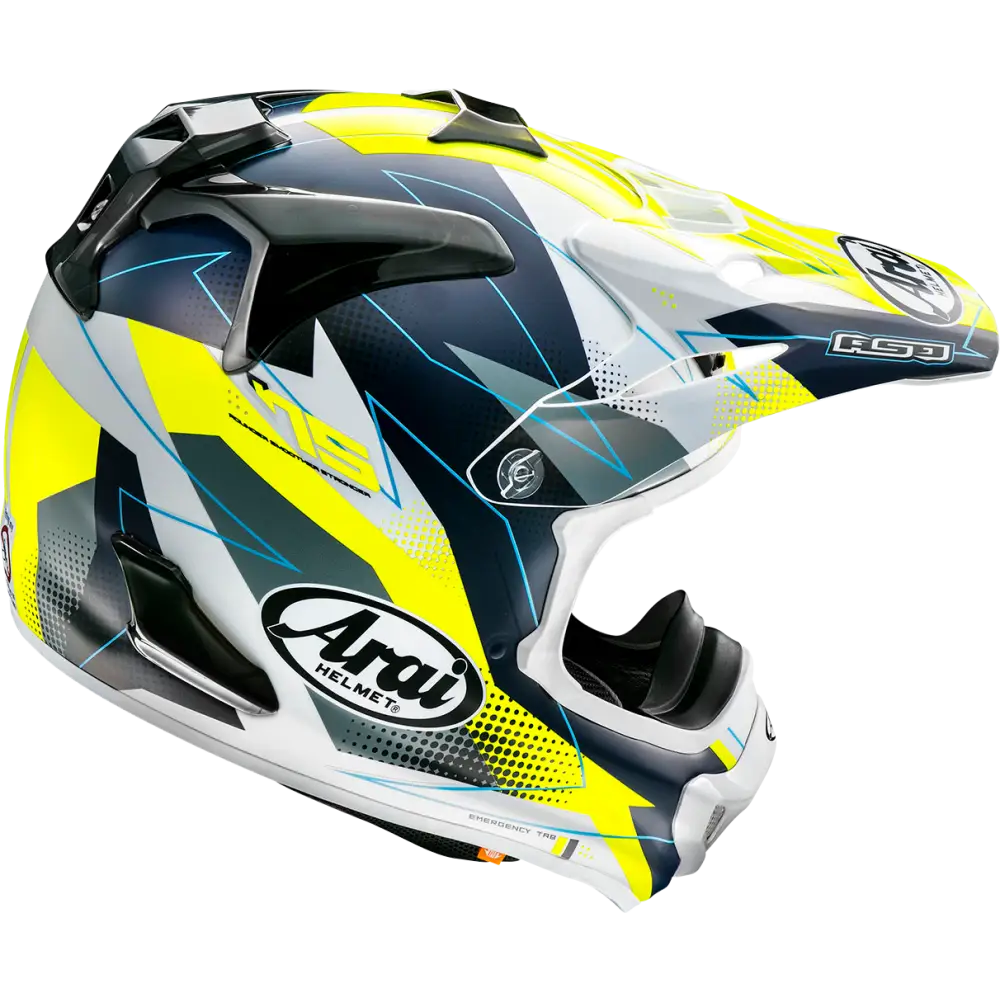 ARAI HELMETS VX-Pro4 Helmet - Resolute - Yellow - XS 0110-8482 - Offroad Full Face 1 Pc Adult Helmet