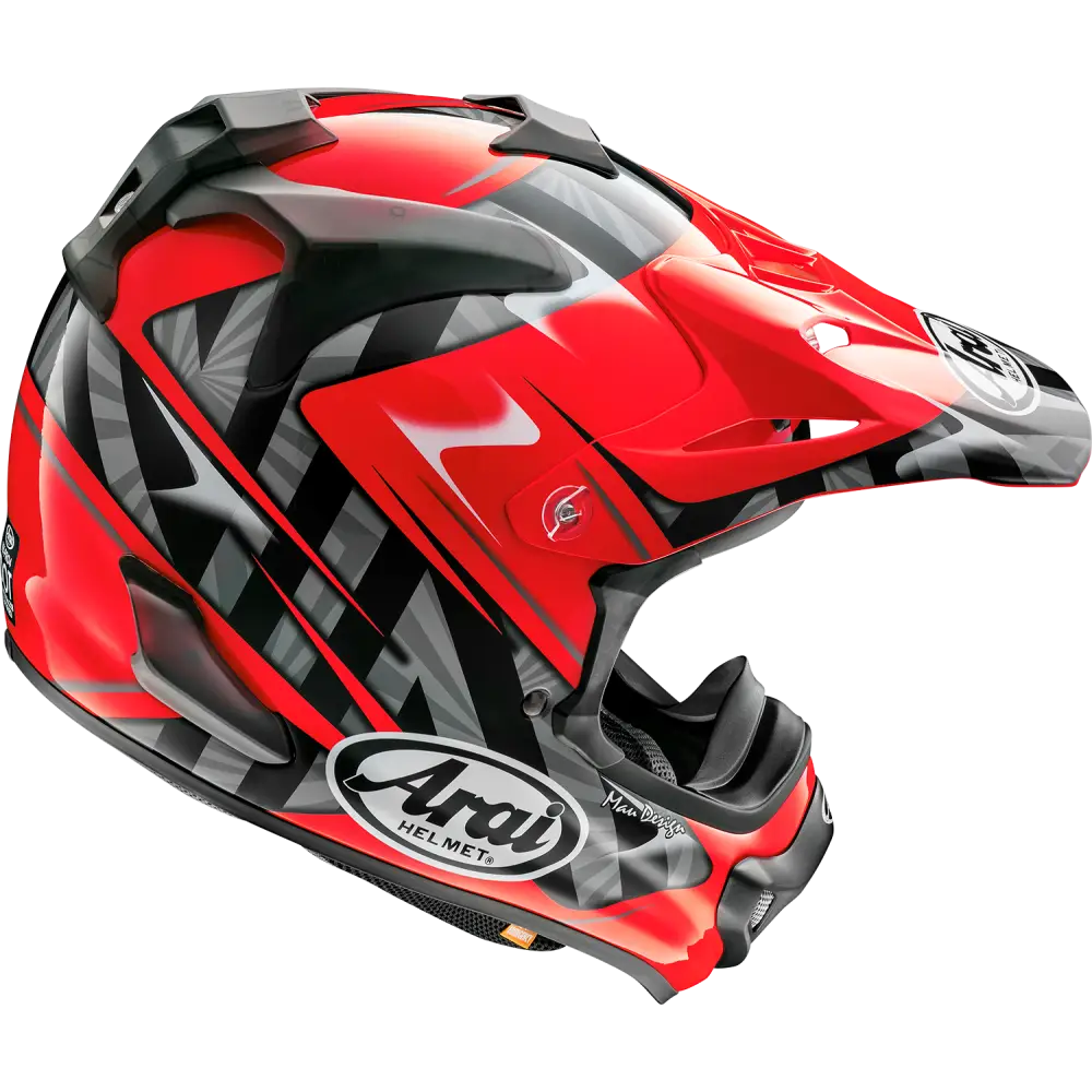 ARAI HELMETS VX-Pro4 Helmet - Scoop - Red - Large 0110-8194 - Offroad Full Face 1 Pc Adult Helmet