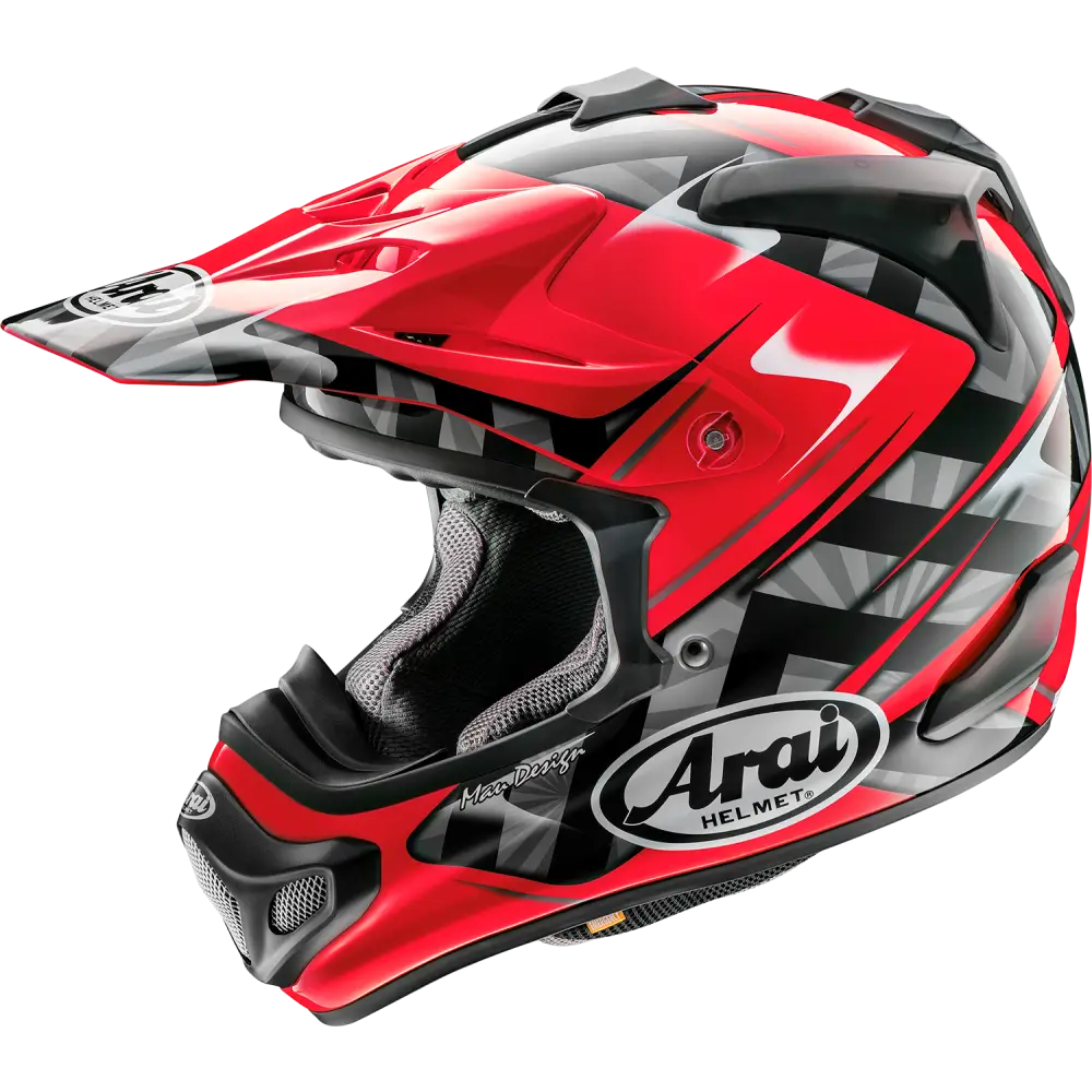 ARAI HELMETS VX-Pro4 Helmet - Scoop - Red - Large 0110-8194 - Offroad Full Face 1 Pc Adult Helmet