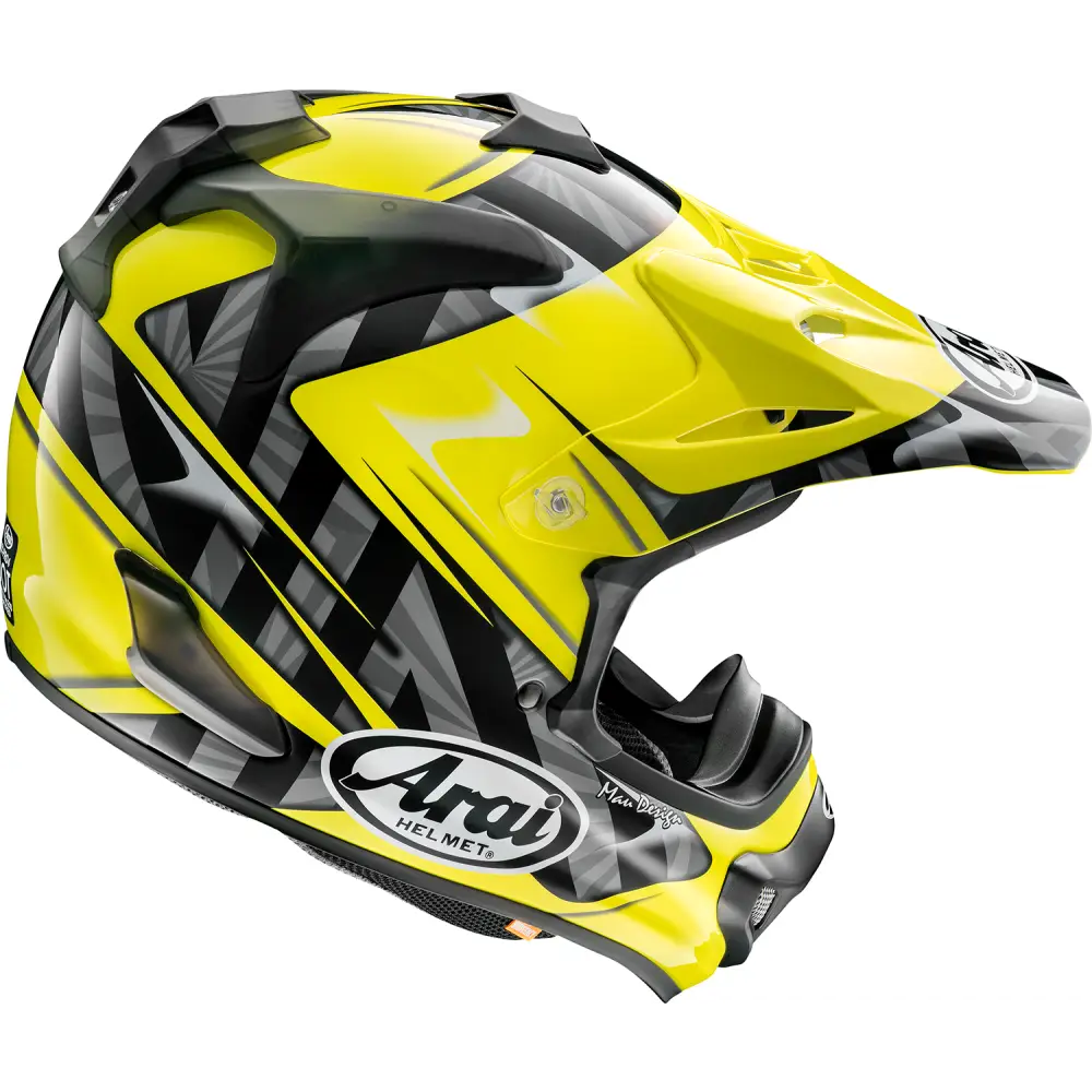 ARAI HELMETS VX-Pro4 Helmet - Scoop - Yellow - Large 0110-8199 - Offroad Full Face 1 Pc Adult Helmet