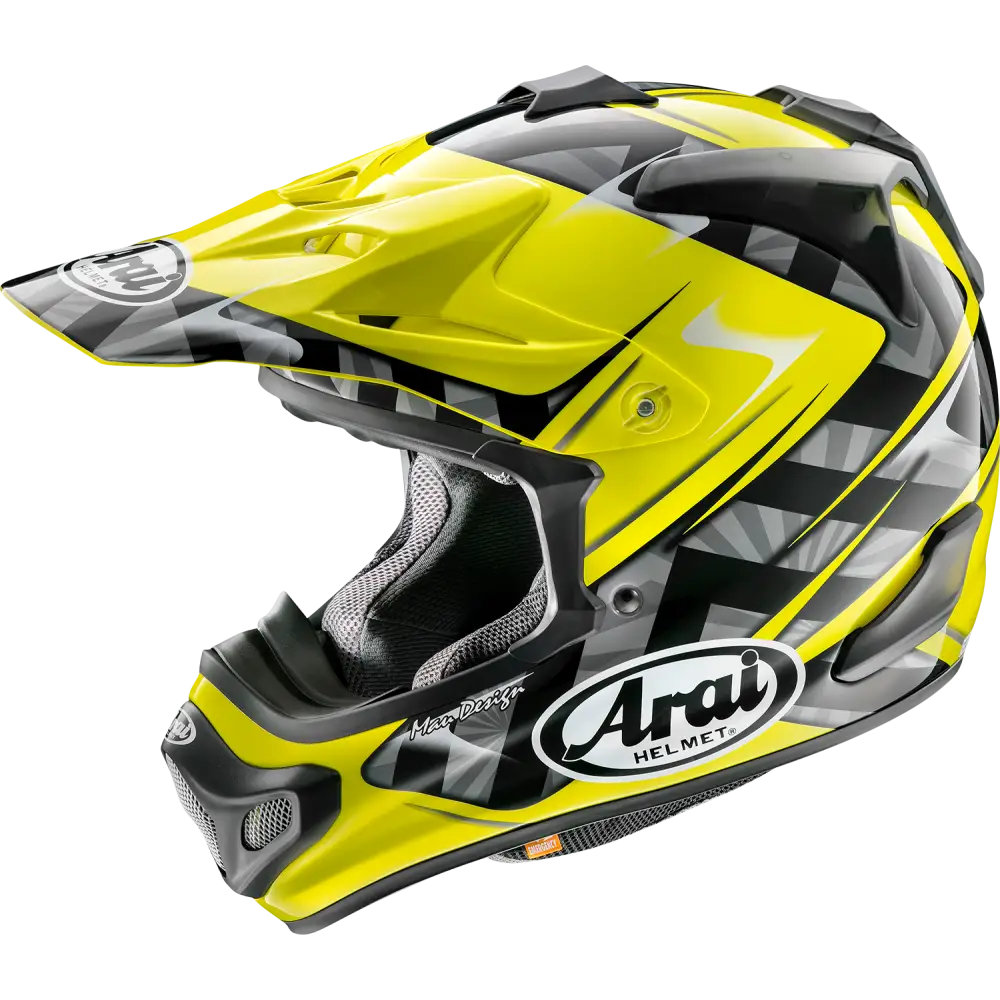 ARAI HELMETS VX-Pro4 Helmet - Scoop - Yellow - Large 0110-8199 - Offroad Full Face 1 Pc Adult Helmet