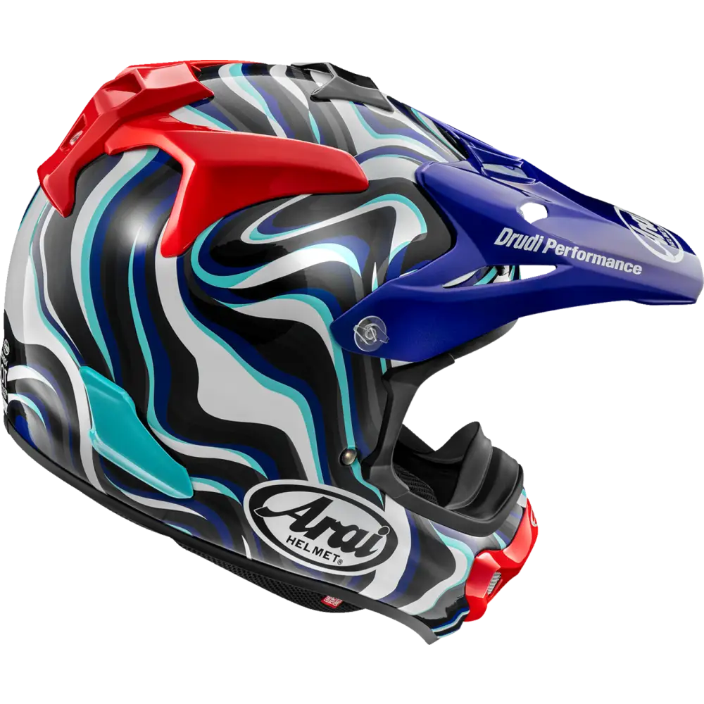 ARAI HELMETS VX-Pro4 Helmet - Stream - Blue - Large 0110-8878 - Offroad Full Face 1 Pc Adult Helmet