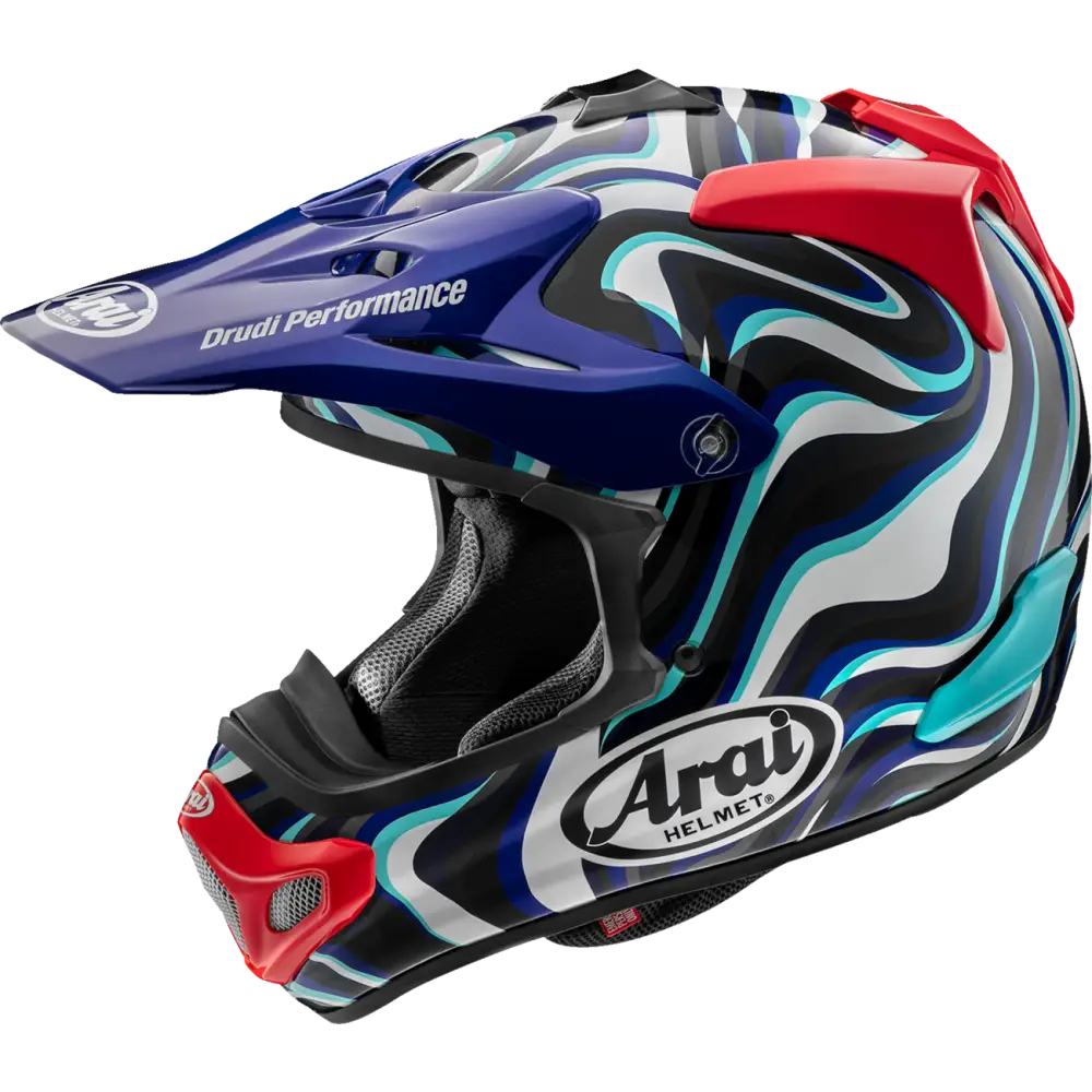 ARAI HELMETS VX-Pro4 Helmet - Stream - Blue - Large 0110-8878 - Offroad Full Face 1 Pc Adult Helmet