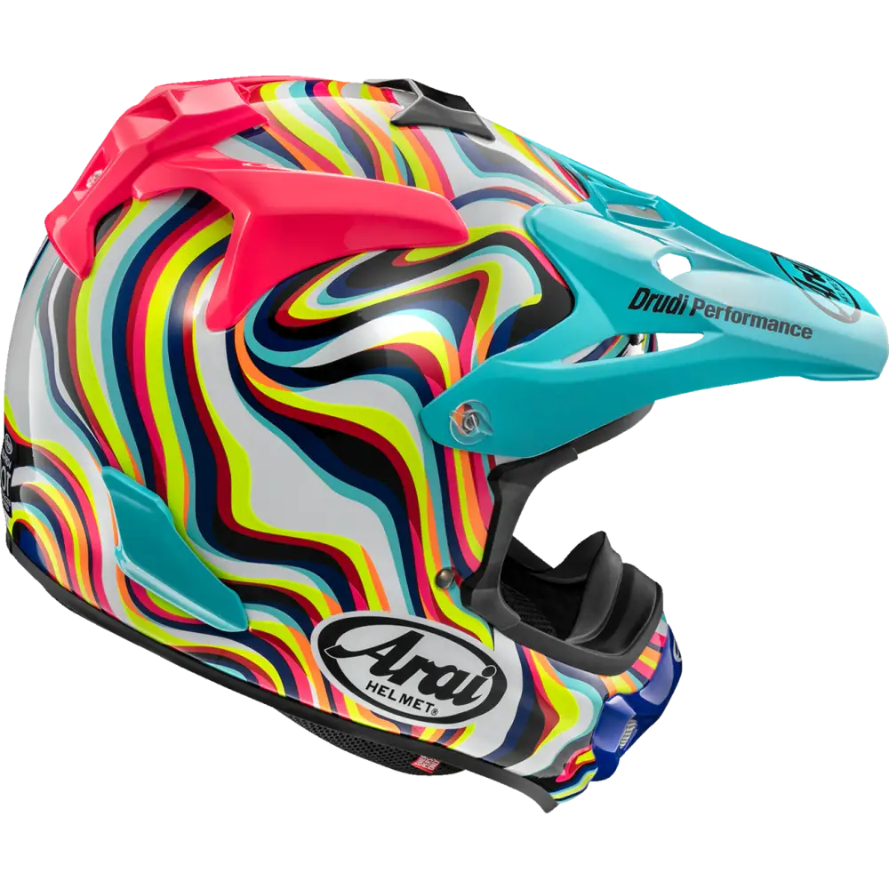 ARAI HELMETS VX-Pro4 Helmet - Stream - Pink - Large 0110-8883 - Offroad Full Face 1 Pc Adult Helmet