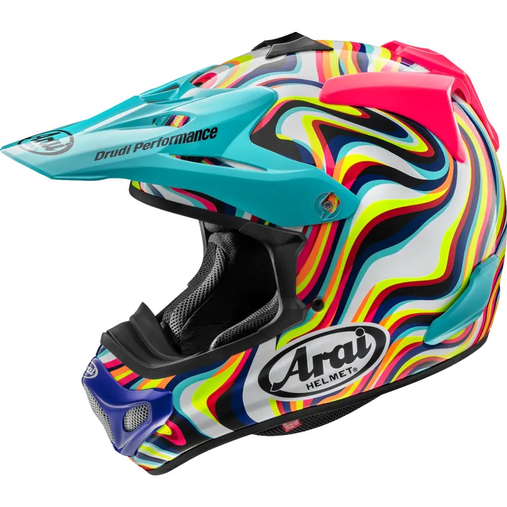 ARAI HELMETS VX-Pro4 Helmet - Stream - Pink - Large 0110-8883 - Offroad Full Face 1 Pc Adult Helmet