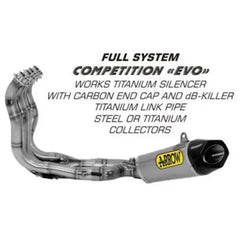 Arrow Competition EVO Titianium Exhaust for BMW S1000RR 2015-2019 71142CKZ - Exhaust