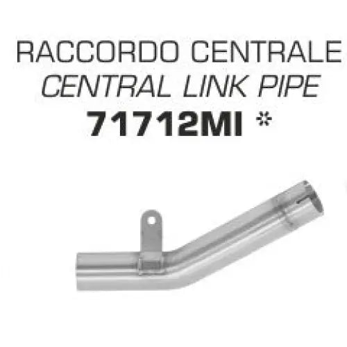 Arrow for Zx-6r/636 19-23 Stainless Steel Central Link Pipe For Original Or Arrow Silencers 71712mi - Exhaust