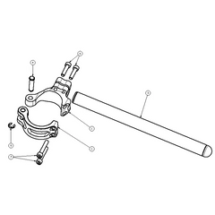 Attack Performance Handle Bar Kit 51mm Black Aprilia RSV4 17- (All Replacement Parts) - Hand & Foot Controls