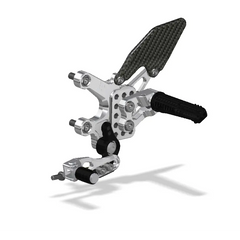 Attack Performance Rear Set Kit Aprilia RSV4 17- | Tuono 17- - Clear - Rear Set Kit