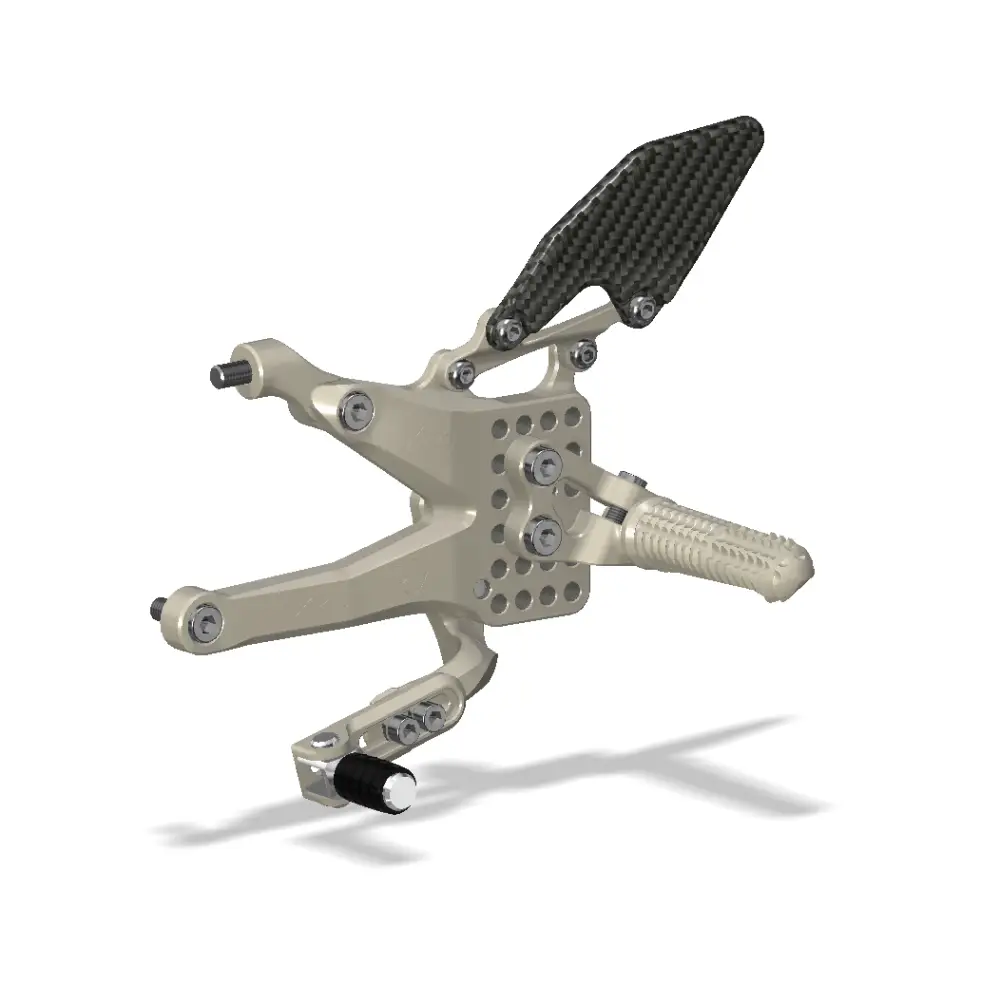 Attack Performance Rear Set Kit Ducati V4 2018 - Aero Hard - Rear Set Kit