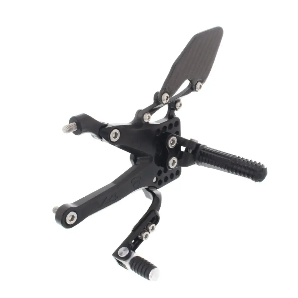 Attack Performance Rear Set Kit Ducati V4 2018 - Black - Rear Set Kit