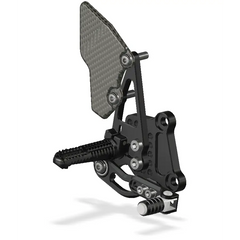 Attack Performance Rear Set Kit Kawasaki Ninja 250-300 Black - Rear Set Kit