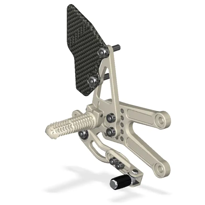 Attack Performance Rear Set Kit Kawasaki ZX10R 06-10 - Rear Set Kit