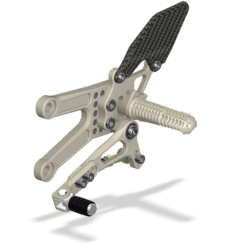 Attack Performance Rear Set Kit Kawasaki ZX10R 06-10 - Aero Hard - Rear Set Kit