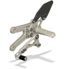 Attack Performance Rear Set Kit Kawasaki ZX10R 06-10 - Aero Hard - Rear Set Kit