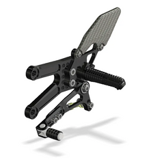 Attack Performance Rear Set Kit Kawasaki ZX10R 06-10 - Black - Rear Set Kit