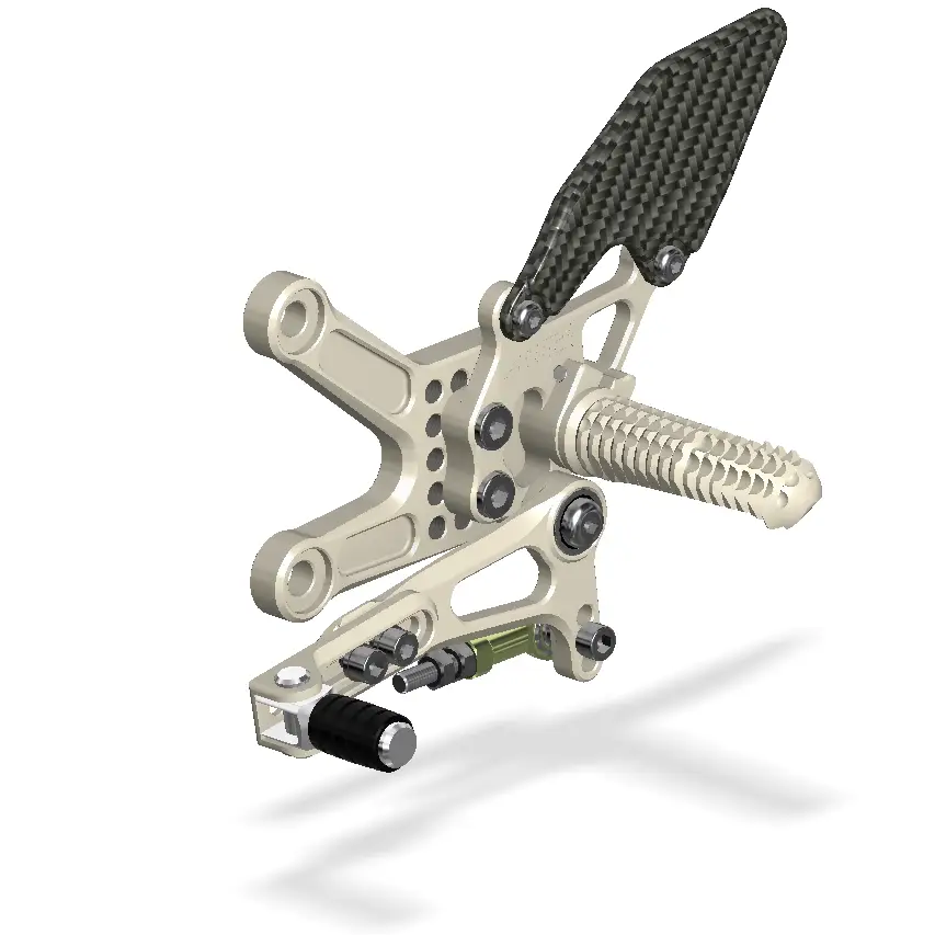 Attack Performance Rear Set Kit Kawasaki ZX10R 11-15 - Aero Hard - Rear Set Kit