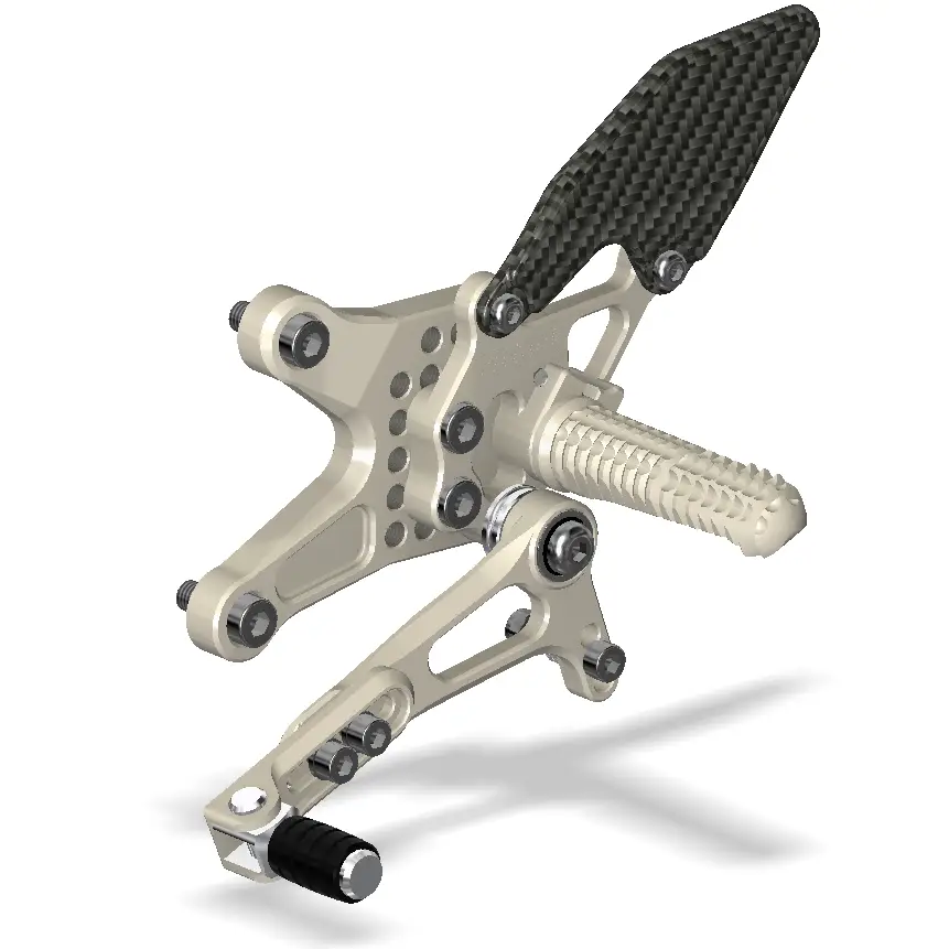 Attack Performance Rear Set Kit KTM 1290 Superduke 14-19 - Aero Hard - Rear Set Kit