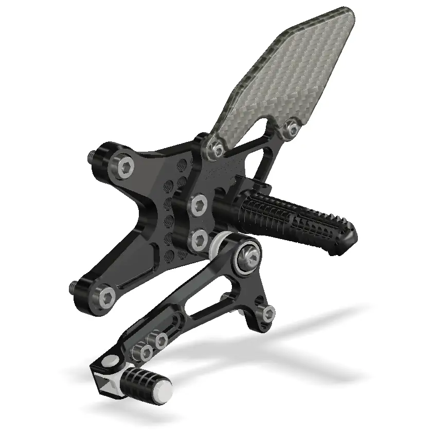 Attack Performance Rear Set Kit KTM 1290 Superduke 14-19 - Black - Rear Set Kit