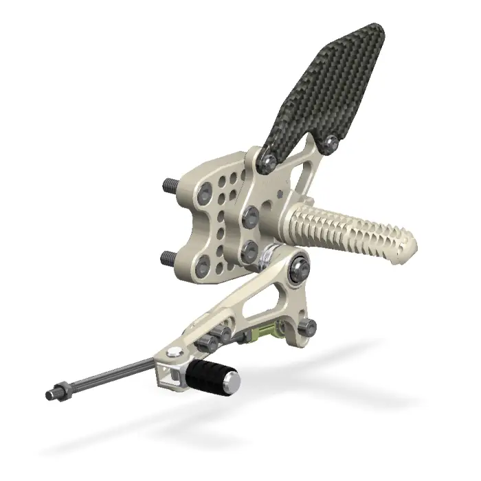 Attack Performance Rear Set Kit Suzuki GSXR1000 07-08 - Aero Hard - Rear Set Kit