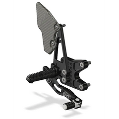 Attack Performance Rear Set Kit Suzuki GSXR600/750 04-05 - Black - Rear Set Kit