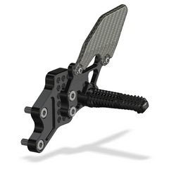 Attack Performance Rear Set Kit Suzuki GSXR600/750 06-10 W/Shift Lever - Black - Rear Set Kit