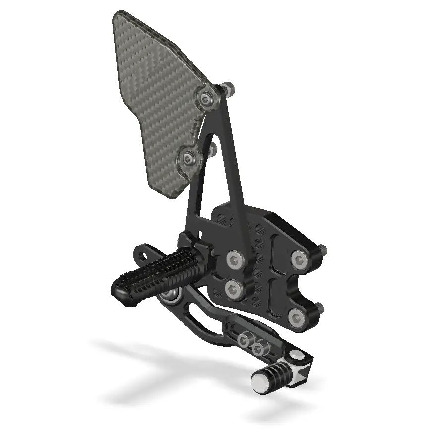 Attack Performance Rear Set Kit with Shift Lever Suzuki GSXR1000 09-16 - Rear Set Kit