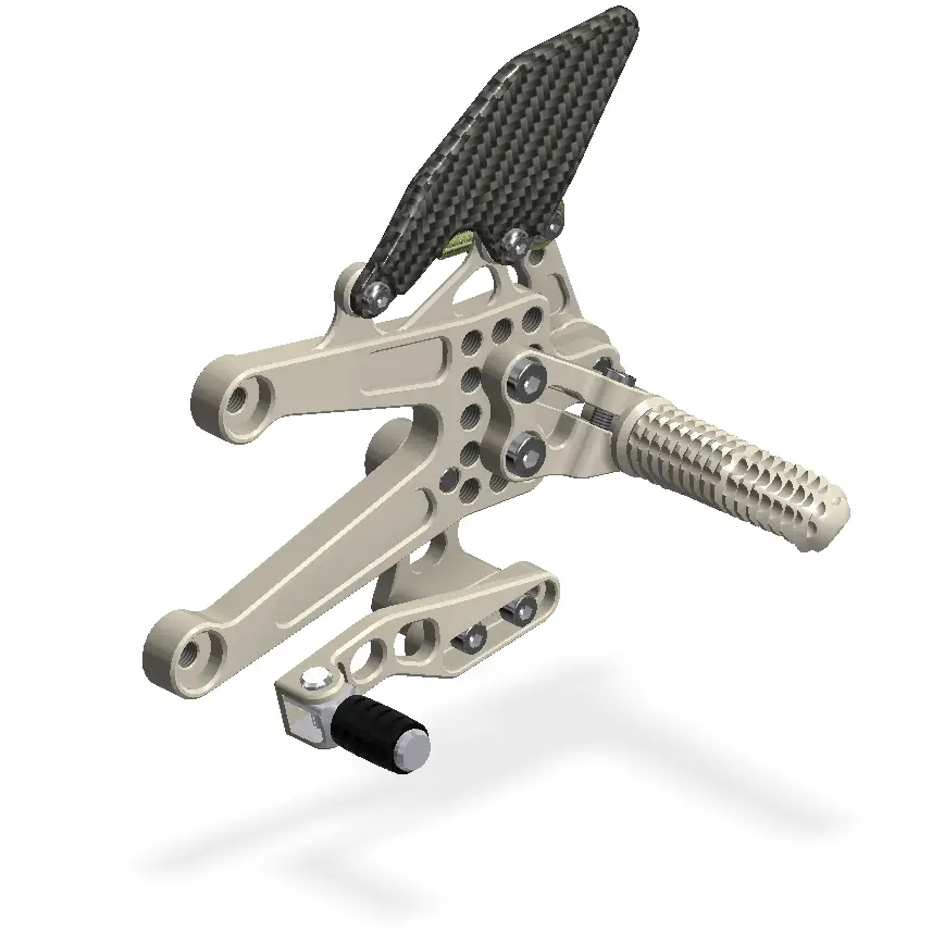 Attack Performance Rear Set Kit Yamaha YZF R1 07-08 - Aero Hard - Rear Set Kit