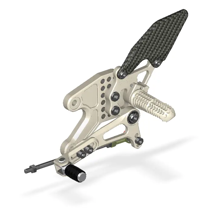 Attack Performance Rear Set Kit Yamaha YZF R7 22- - Aero Hard - Rear Set Kit