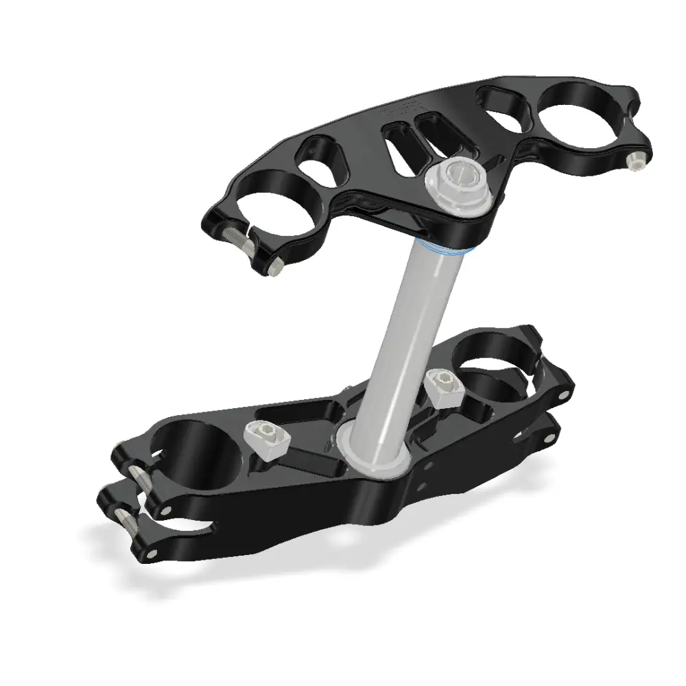 Attack Performance Triple Clamp Kit GP Suzuki GSXR600 04-05 | GSXR750 00-05 | GSXR1000 01-06 Black - Triple Clamps