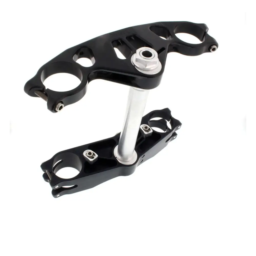 Attack Performance Triple Clamp Kit GP Suzuki GSXR600/750 06- Black - Triple Clamps