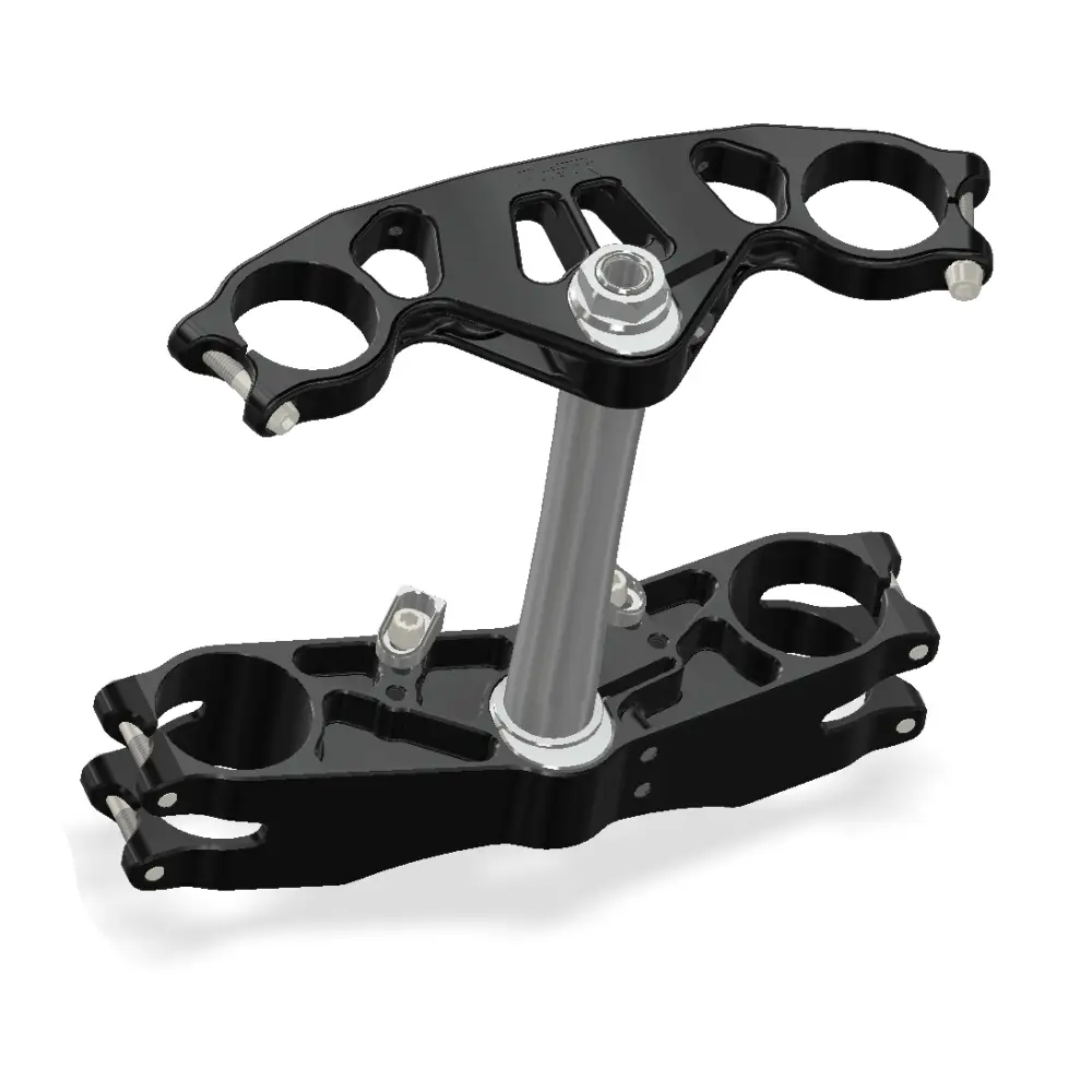 Attack Performance Triple Clamp Kit GP Yamaha YZF R1 07-14 Black - Triple Clamps