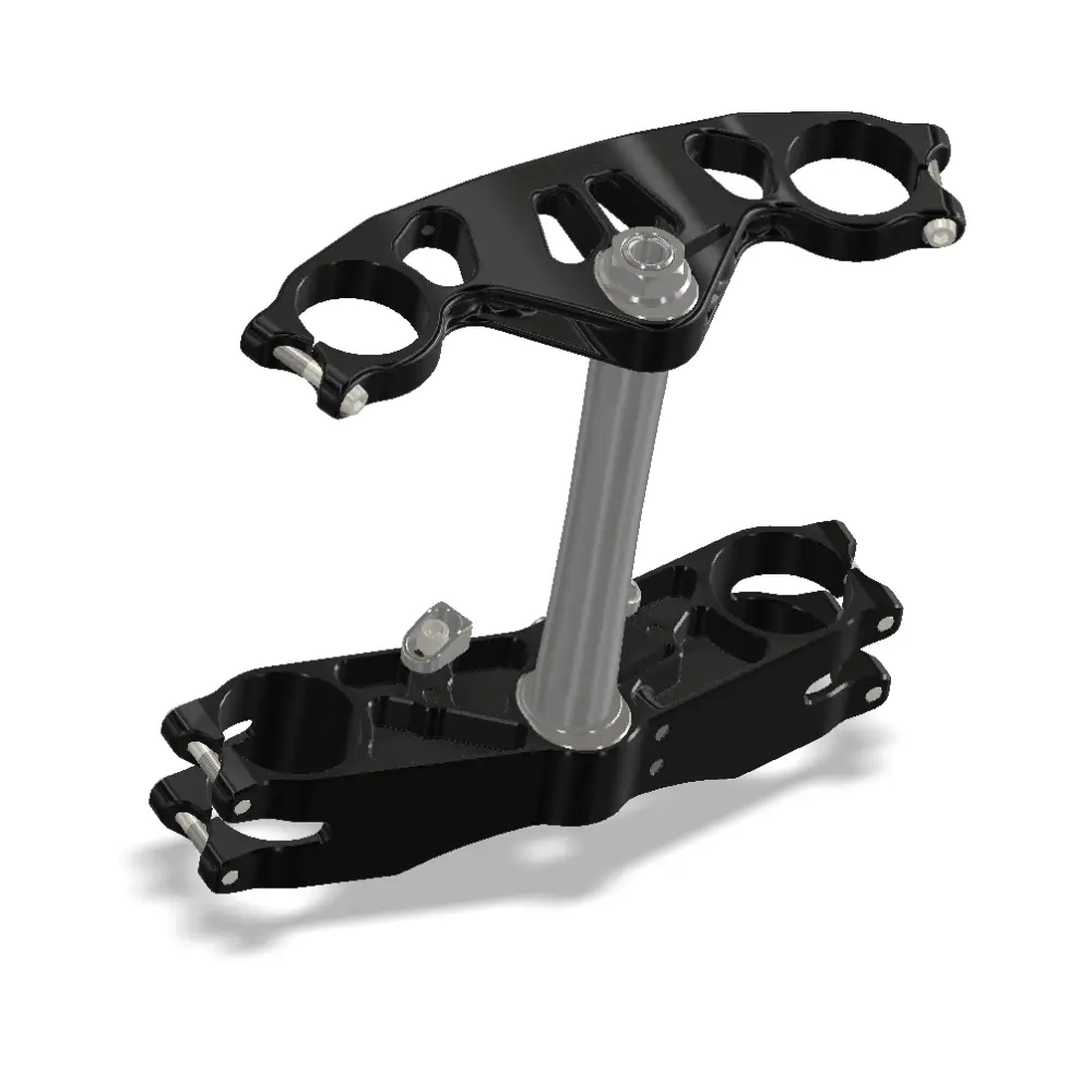 Attack Performance Triple Clamp Kit, GP, Yamaha YZF R6 17- Black