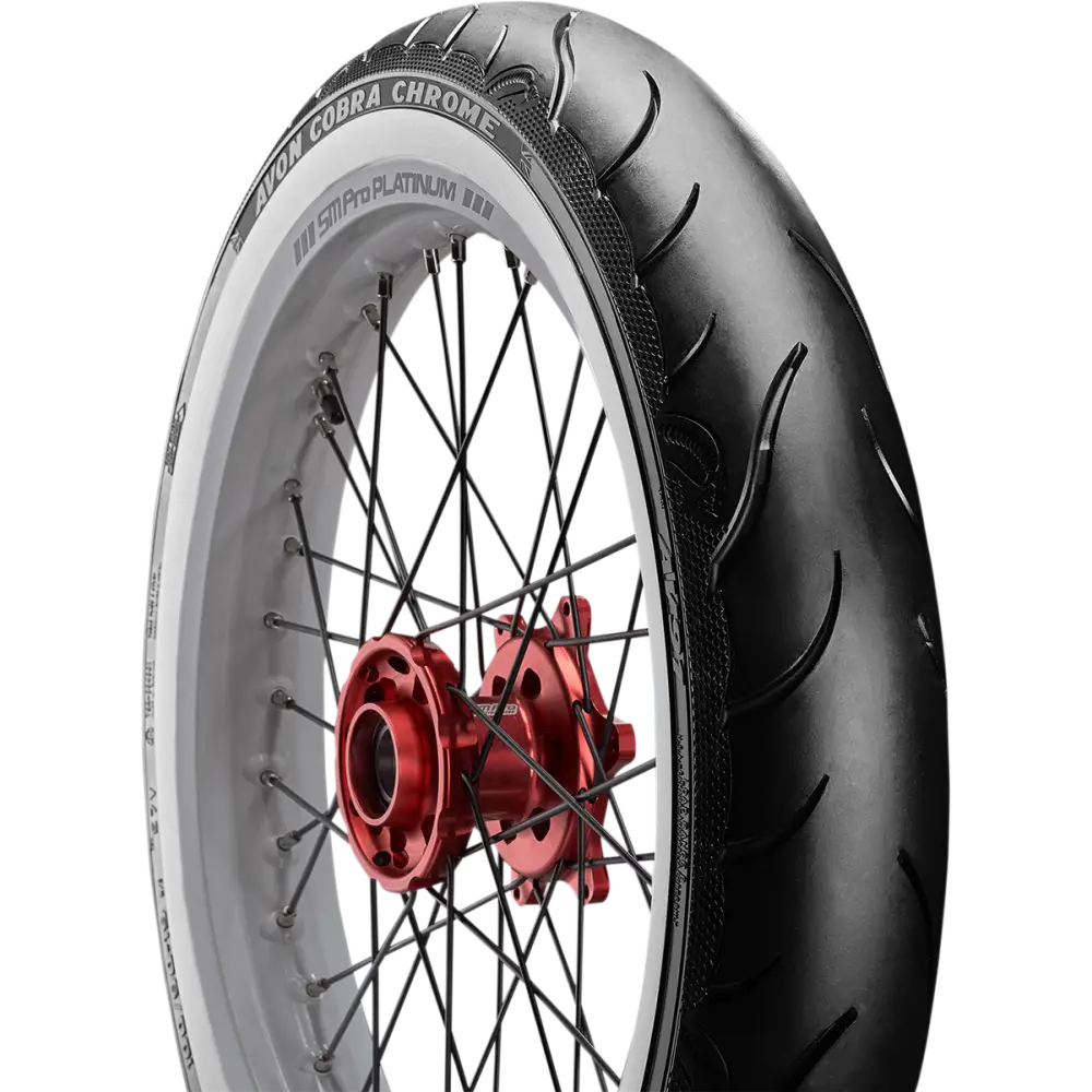 AVON Tire - Cobra Chrome AV91 - Front - 150/80R16 - Wide Whitewall - 71V 638237