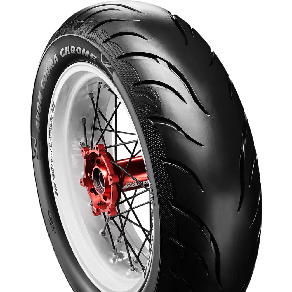 AVON Tire - Cobra Chrome AV92 - Rear - 180/65B16 - Wide Whitewall - 81H 638159