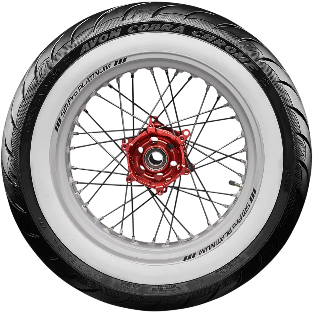 AVON Tire - Cobra Chrome AV92 - Rear - 180/65B16 - Wide Whitewall - 81H 638159