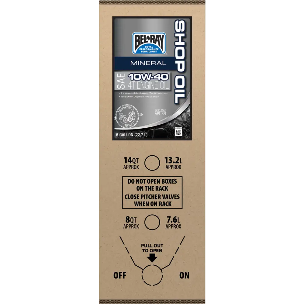 BEL-RAY Shop Oil - 10W-40 - 6 U.S. gal - Bag-In-Box 301290150033