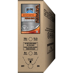 BEL-RAY V-Twin Synthetic Oil - 10W-50 - 6 U.S. gal. - Bag-In-Box 301390150033