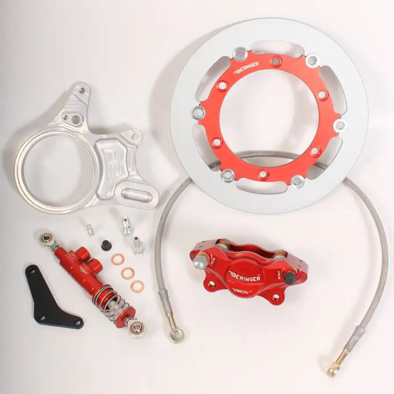 Beringer Ducati V2 / V4 Rear Brake Caliper Kit PLAD005 2D1A | Ducati Panigale V2 V4 - Motorcycle Brake Rotors