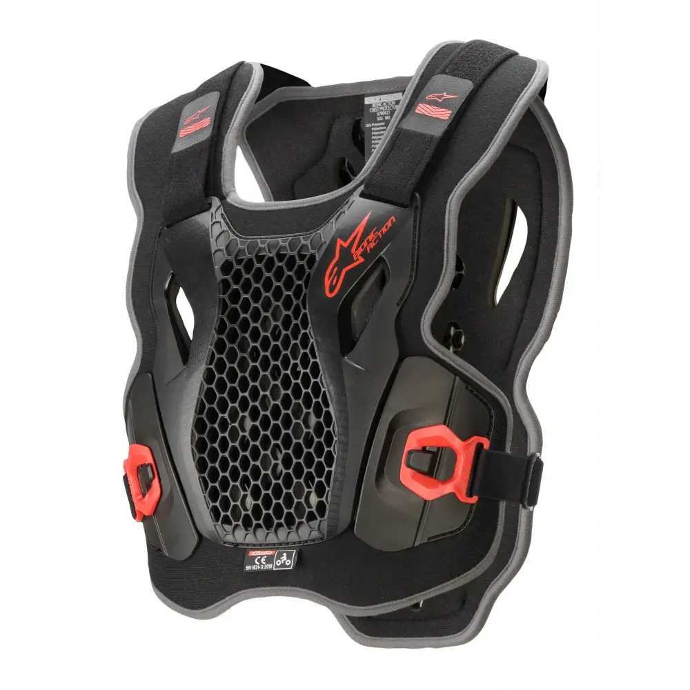 Bionic Action Chest Protector Black/Red Md/Lg