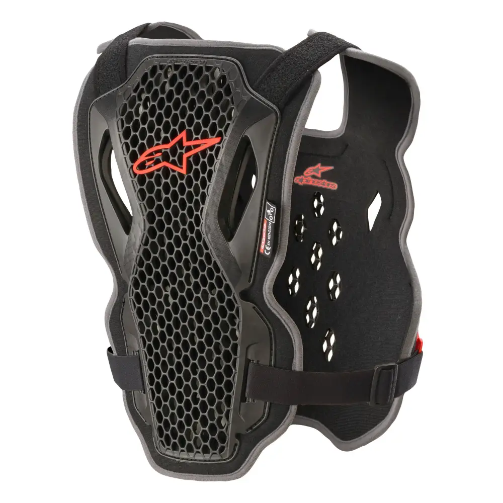 Bionic Action Chest Protector Black/Red Md/Lg