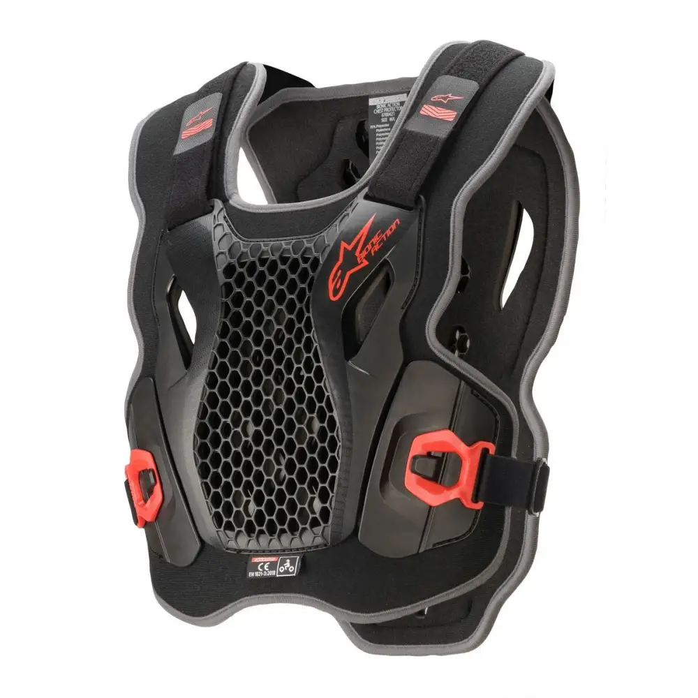 Bionic Action Chest Protector Black/Red Xl/2x