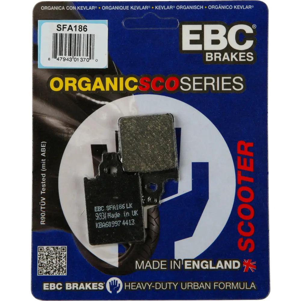 Brake Pads Sfa186 Organic