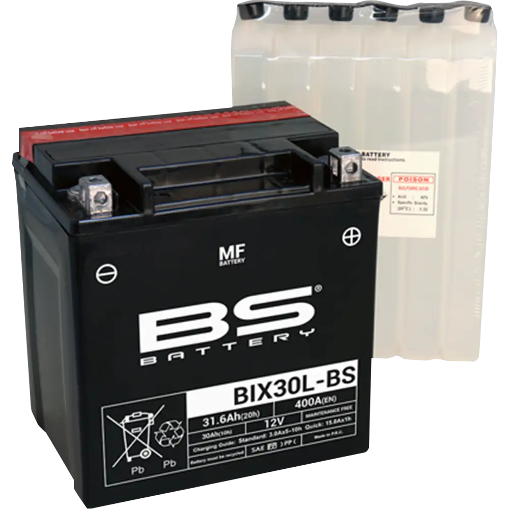 BS BATTERY Battery - BIX30L-BS (YIX) 300753