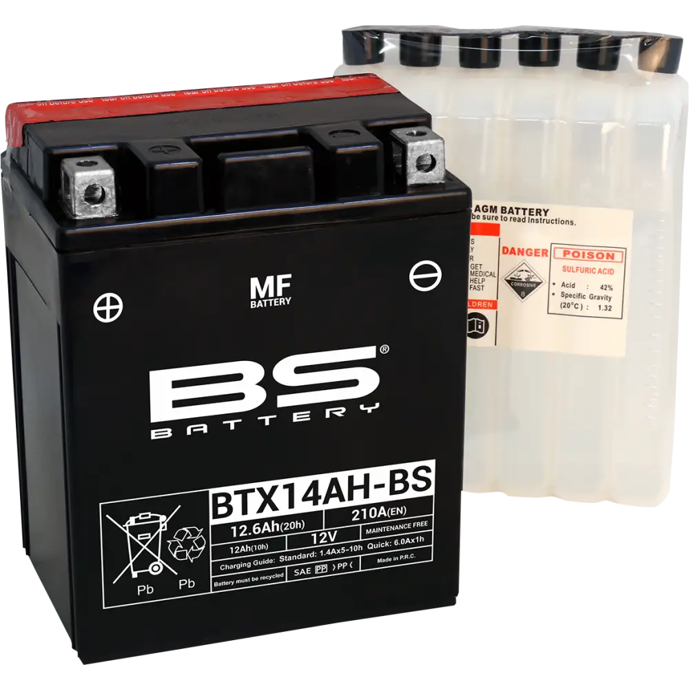 BS BATTERY Battery - BTX14AH-BS (YTX) 300606