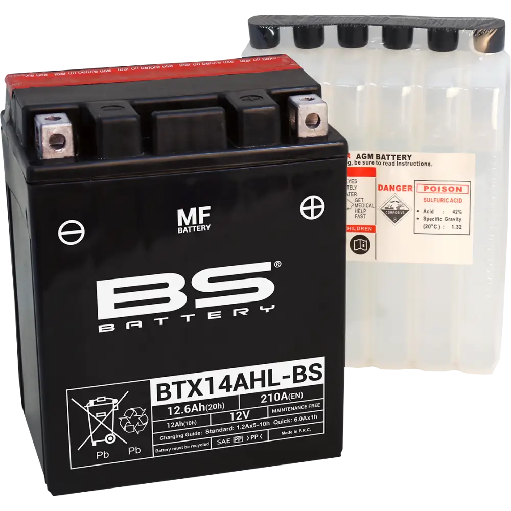 BS BATTERY Battery - BTX14AHL-BS (YTX) 300607