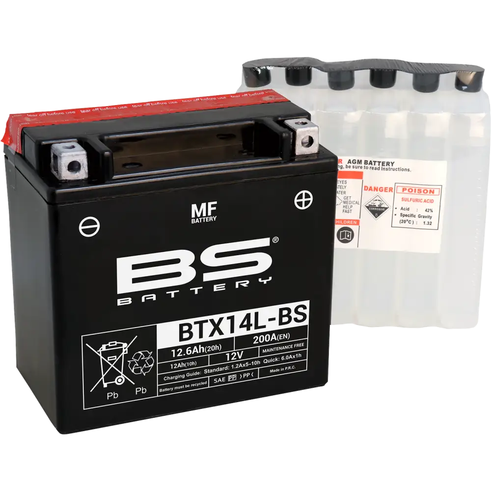 BS BATTERY Battery - BTX14L-BS (YTX) 300605