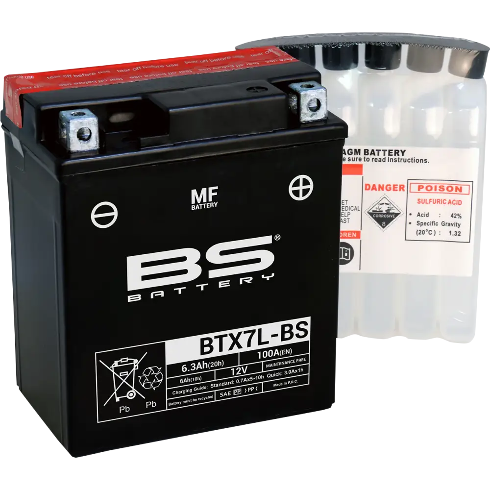 BS BATTERY Battery - BTX7L-BS (YTX) 300620