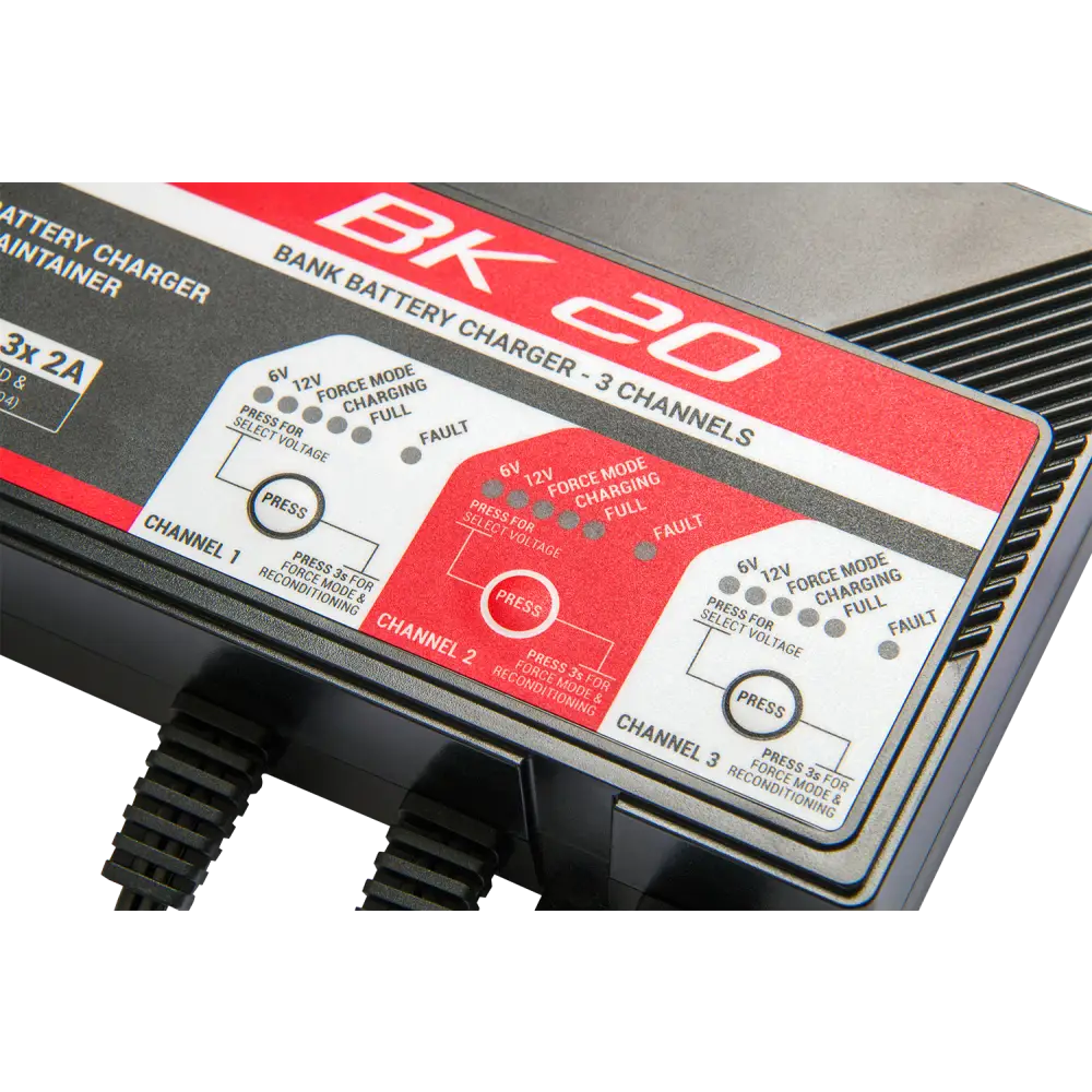 BS BATTERY Charger - BK20 - 12V - 3 x 2A 700554