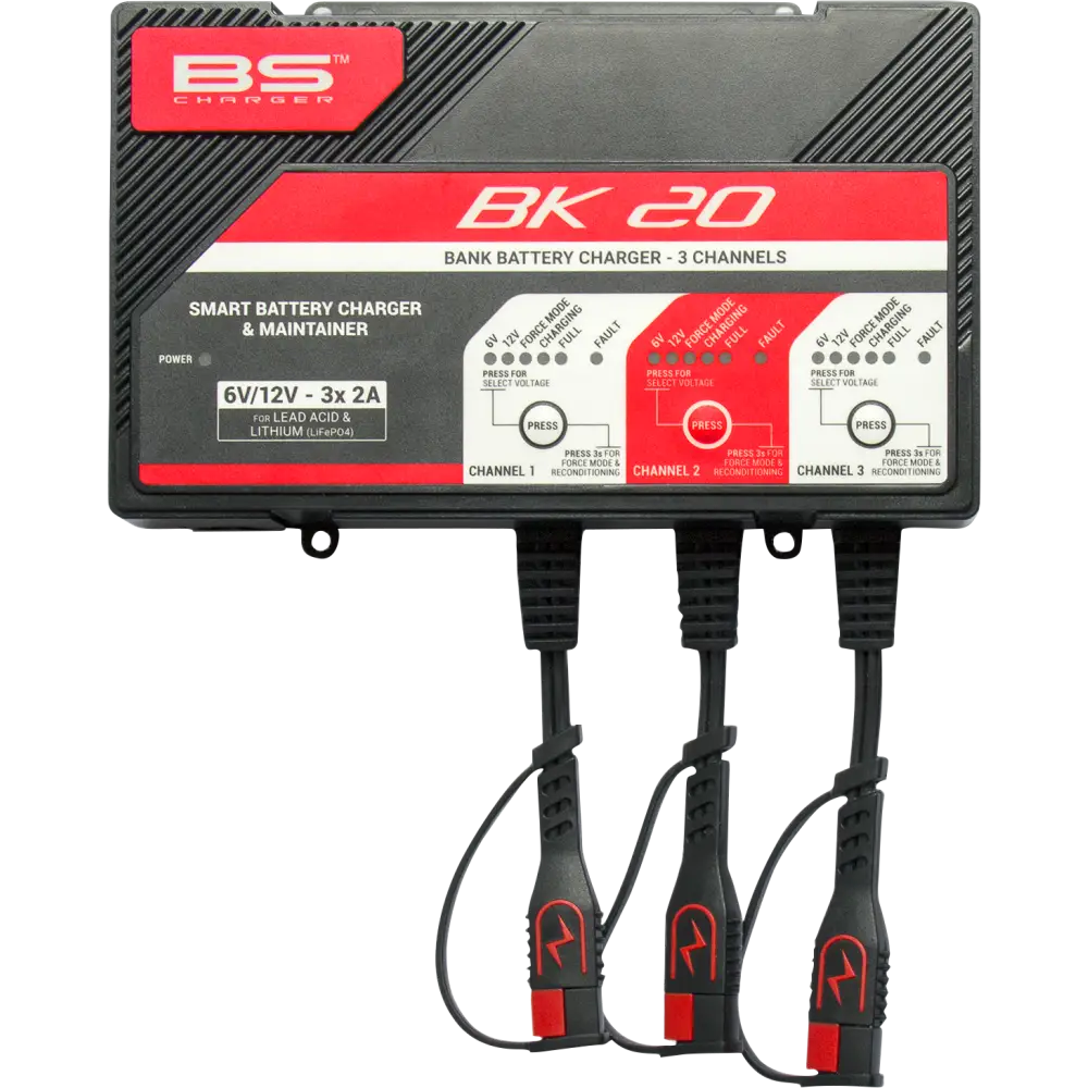 BS BATTERY Charger - BK20 - 12V - 3 x 2A 700554